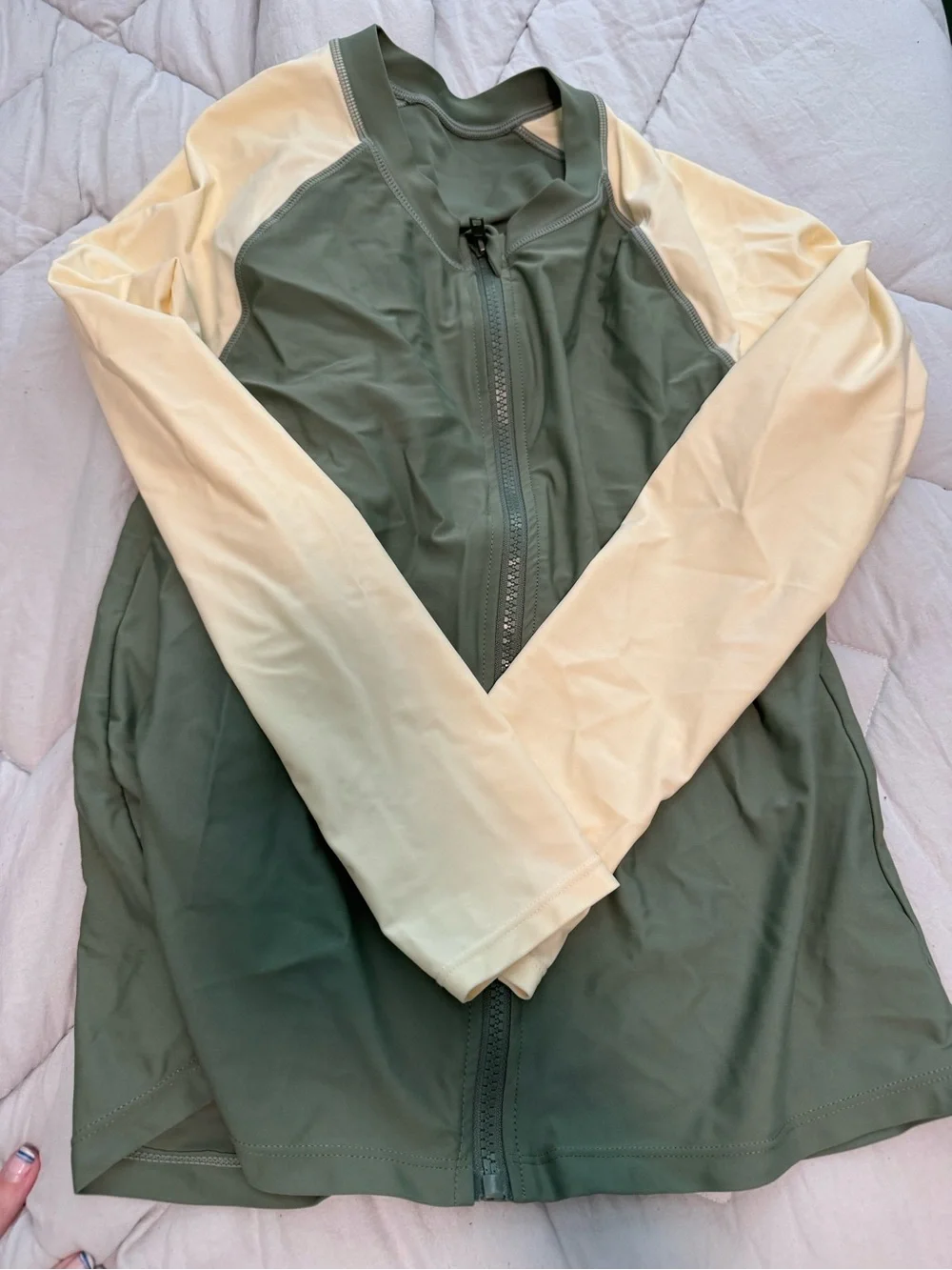 TWO Long-Sleeve Zip Front Jacket from rash guards